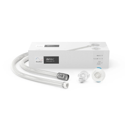 ResMed AirMini™ Travel CPAP Setup Pack for AirFit™ F20 Full Mask