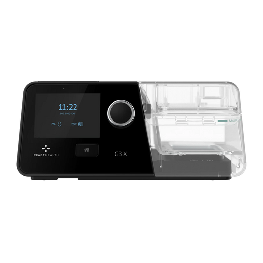 React Health G3 X Auto CPAP Machine — Heated Humidifier, Heated Tubing & Cellular Modem