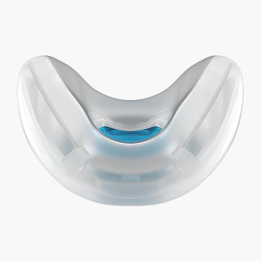 F&P Evora Nasal CPAP Mask Cushion on grey background.