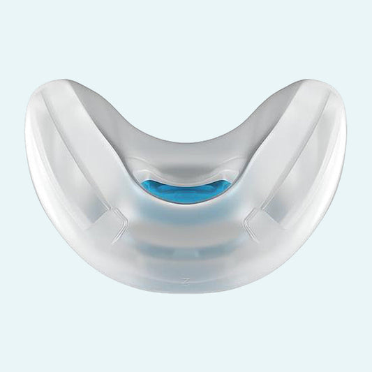 F&P Evora Nasal CPAP Mask Cushion on light blue background.