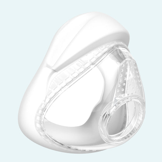 F&P Vitera Full CPAP Mask Cushion on light blue background.