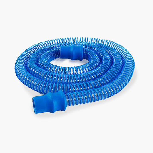 Healthy Hose Pro Anti Microbial CPAP Tube on grey background.