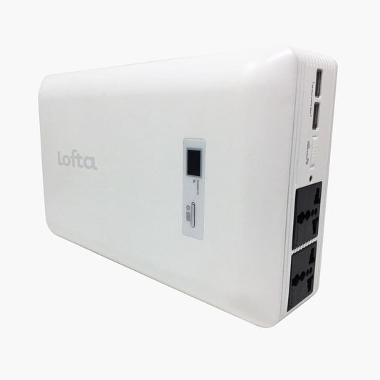 Lofta Explore 16k Battery Backup Power Station (Up to 8 Nights) on grey background.