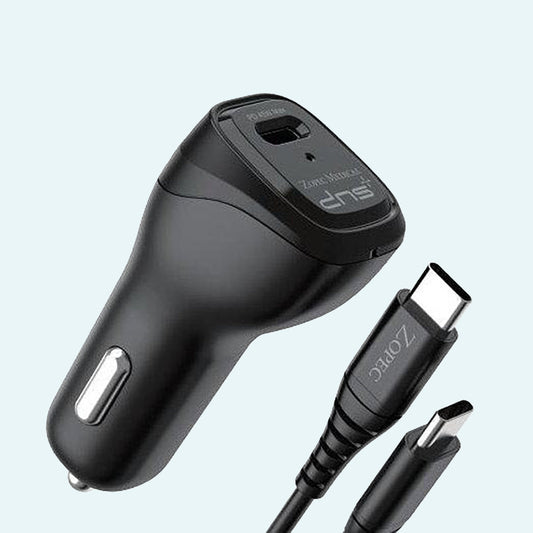 Lofta Explore Power Station 2 CPAP Battery Car Charger on light blue background.