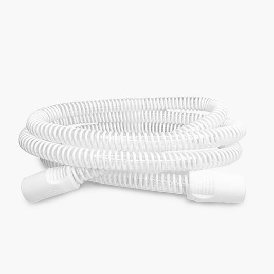 AirCurve and AirSense 10 Slim Tubing by Lofta on grey background.