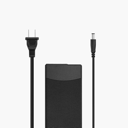 Medistrom 90W Rapid AC Charger for Pilot-24 Lite Battery Pack on grey background.