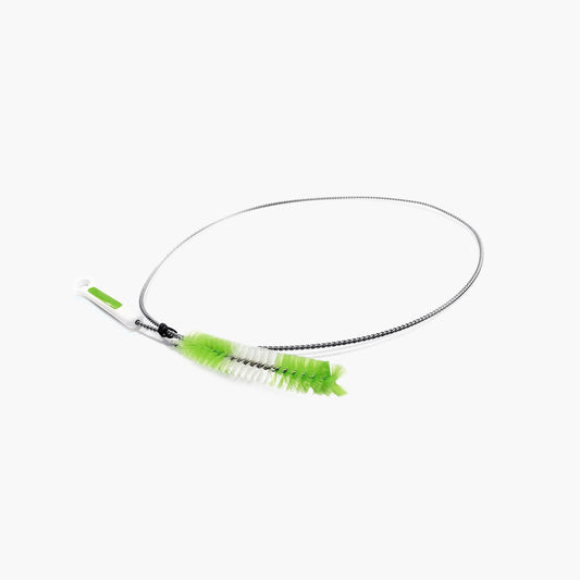 Purdoux CPAP Premium Hose Cleaning Brush on grey background.