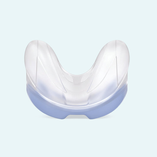 ResMed AirFit™ N30 Nasal CPAP Mask Cushion on light blue background.