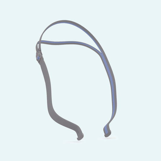 ResMed AirFit™ N30 Nasal CPAP Mask Headgear on light blue background.