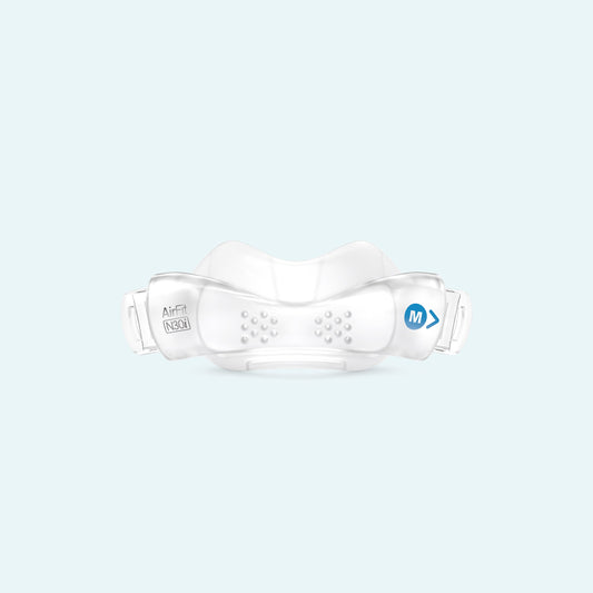 ResMed AirFit™ N30i Nasal CPAP Mask Cushion on light blue background.