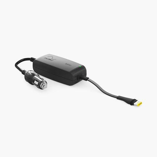 ResMed AirMini™ Travel CPAP 65W DC Converter on grey background.