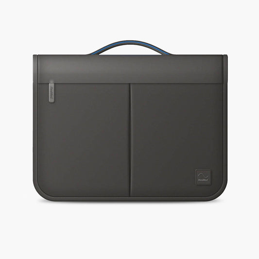 ResMed AirSense™ 10 and AirCurve™ 10 CPAP Machine Deluxe Travel Bag on grey background.