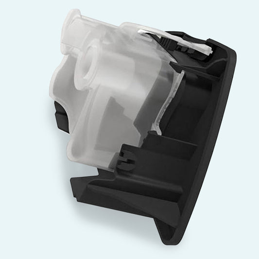 ResMed AirSense™ and AirCurve™ CPAP Machine Side Cover on light blue background.