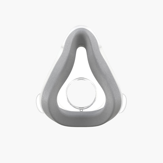 ResMed AirTouch™ F20 Memory Foam Full CPAP Mask Cushion on grey background.