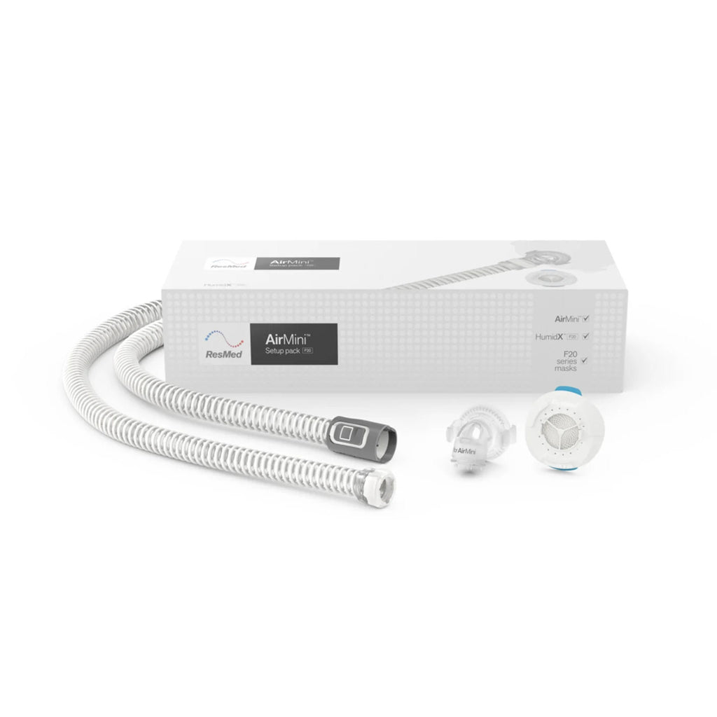 ResMeD AirMini 本体 MASK PACK AirMini AutoSet CPAP Machine + AirFit P10 Mask Pack - Resmed Shop